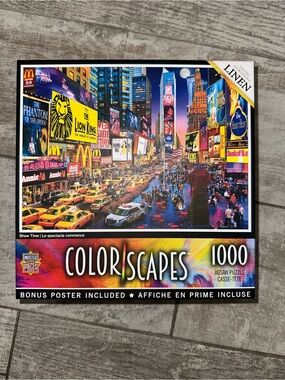 MasterPieces Colorscapes "Show Time" 1000 Pc Jigsaw Puzzle - COMPLETE w/ Poster!